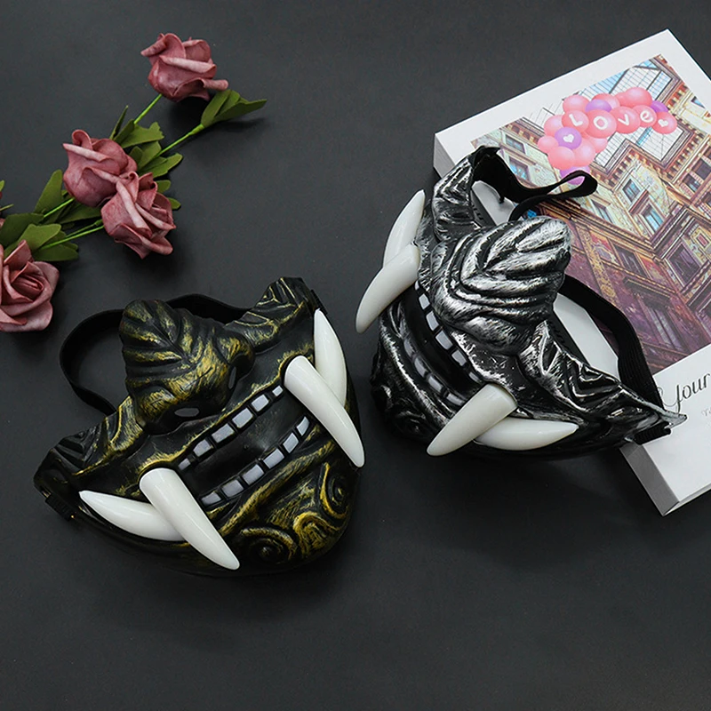 Японский самурай Они маска демона Хэллоуин демон косплей ужас Праджня убийца