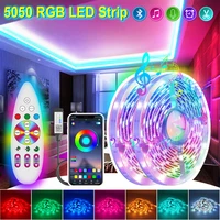 5050 rgb wifi led strip lights 5m 20m bluetooth flexible tape non waterproof led diode ribbon for room decoration backlight tv