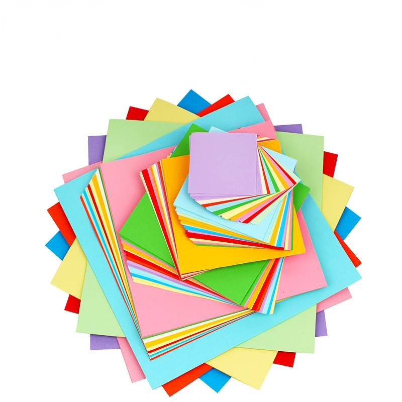 

15cm Square Colored Paper Children's Creativity DIY Handmade Origami Kindergarten Course Paper Cutting