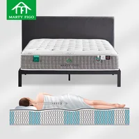Manufacturers hotel queen king size Ag ion anti-bacterial latex cool gel memory foam hybrid 5/7 zone mini pocket spring mattress
