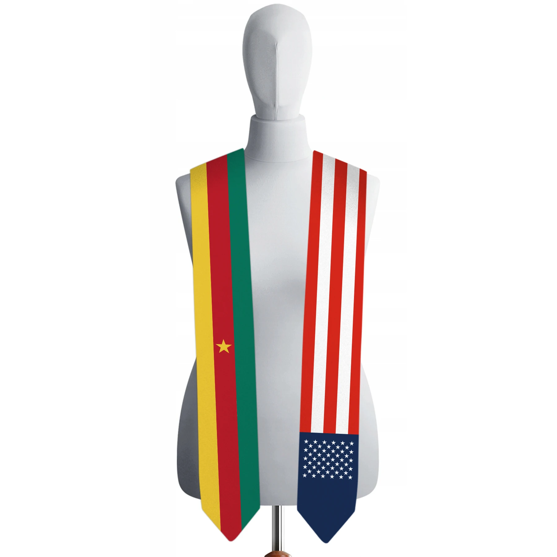 13x180 см флаг США и Камерун Выпускной пояс для бакалавра Аксессуар шарф с поясом