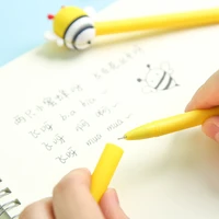 2 pcs cute little honey bee gel pen writing signing pen school office supply kids gift stationery 0 5mm blue korean stationery