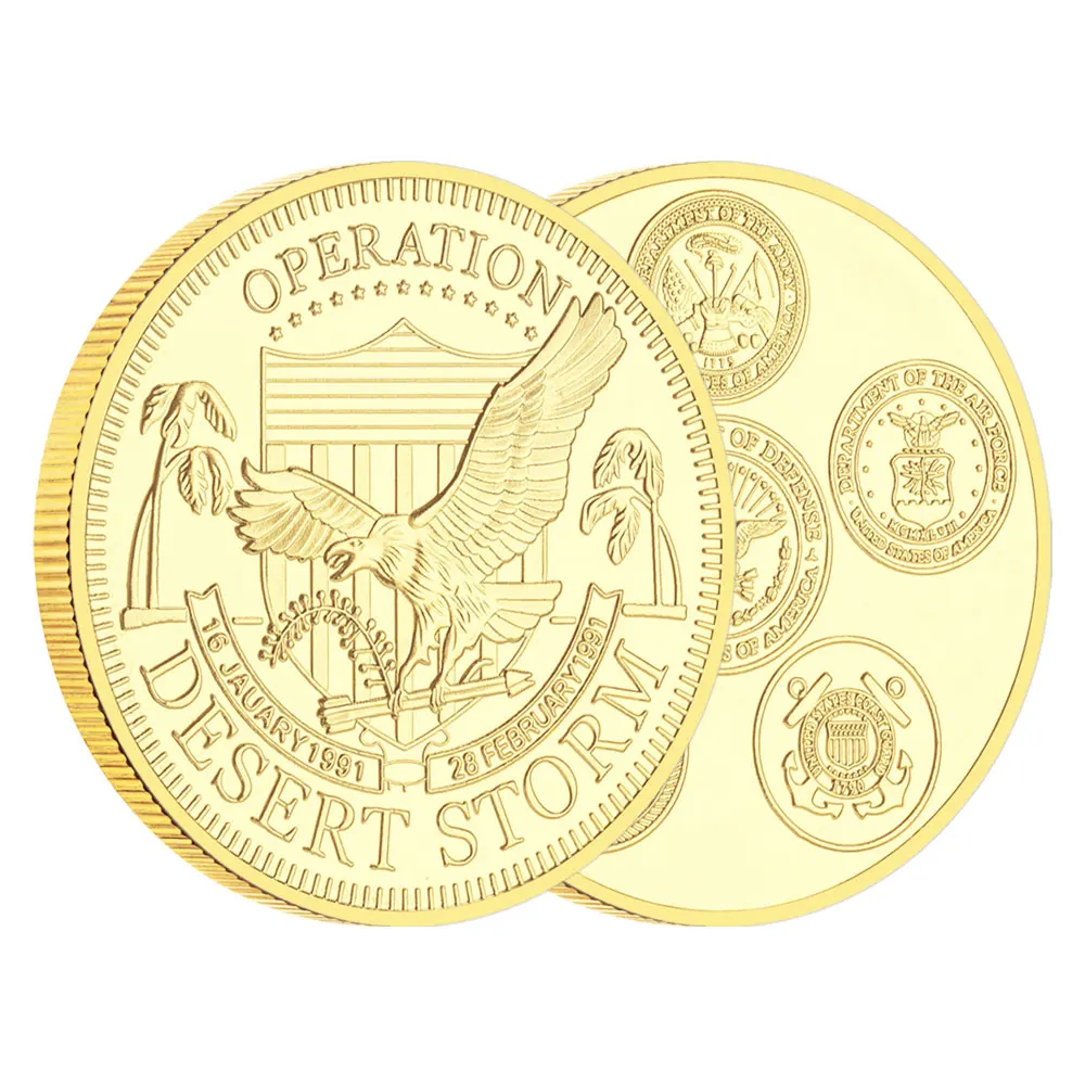 

Памятная монета "Операция Буря пустыни"