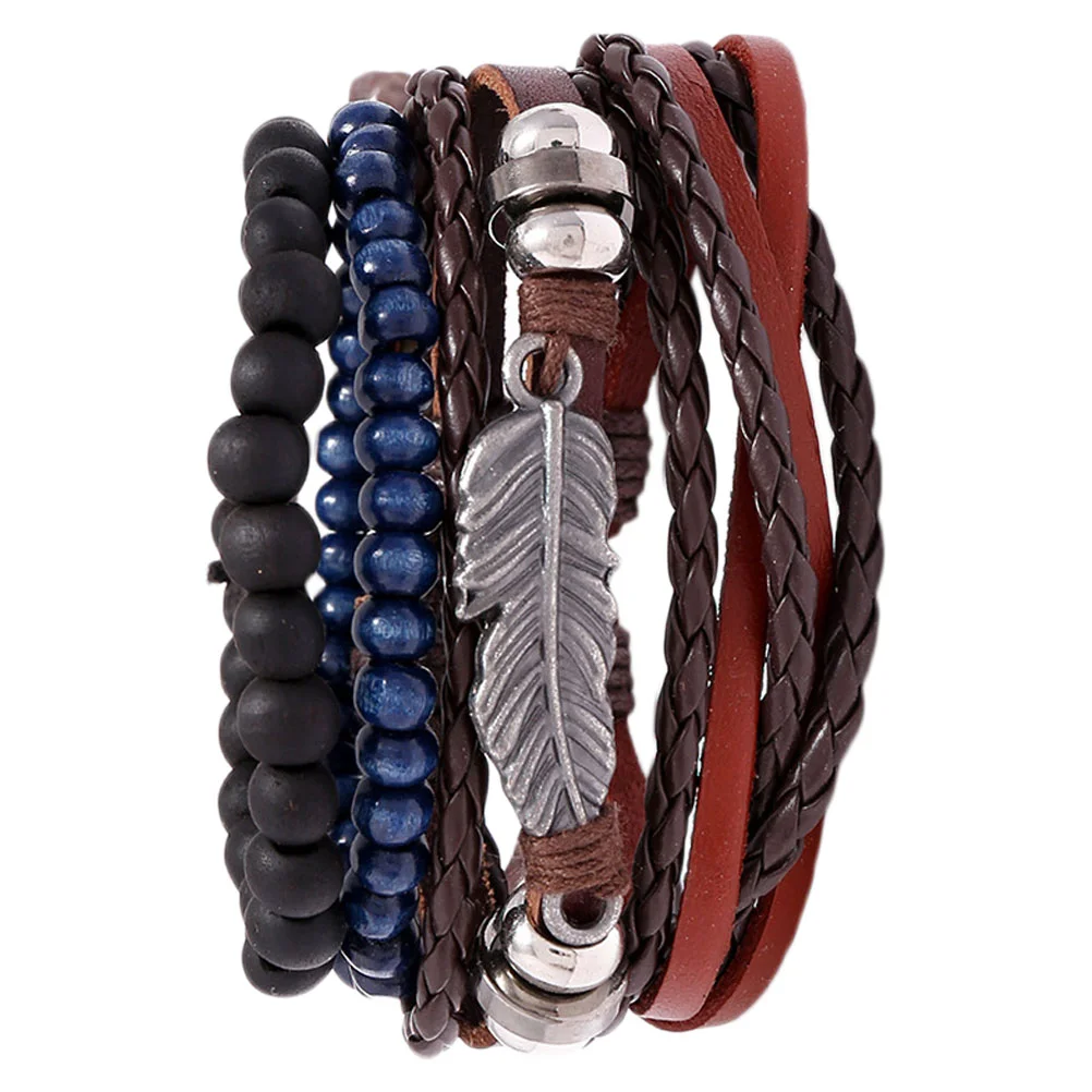 

Braided Bracelet Multilayer Beaded Bracelet for Men Accessories