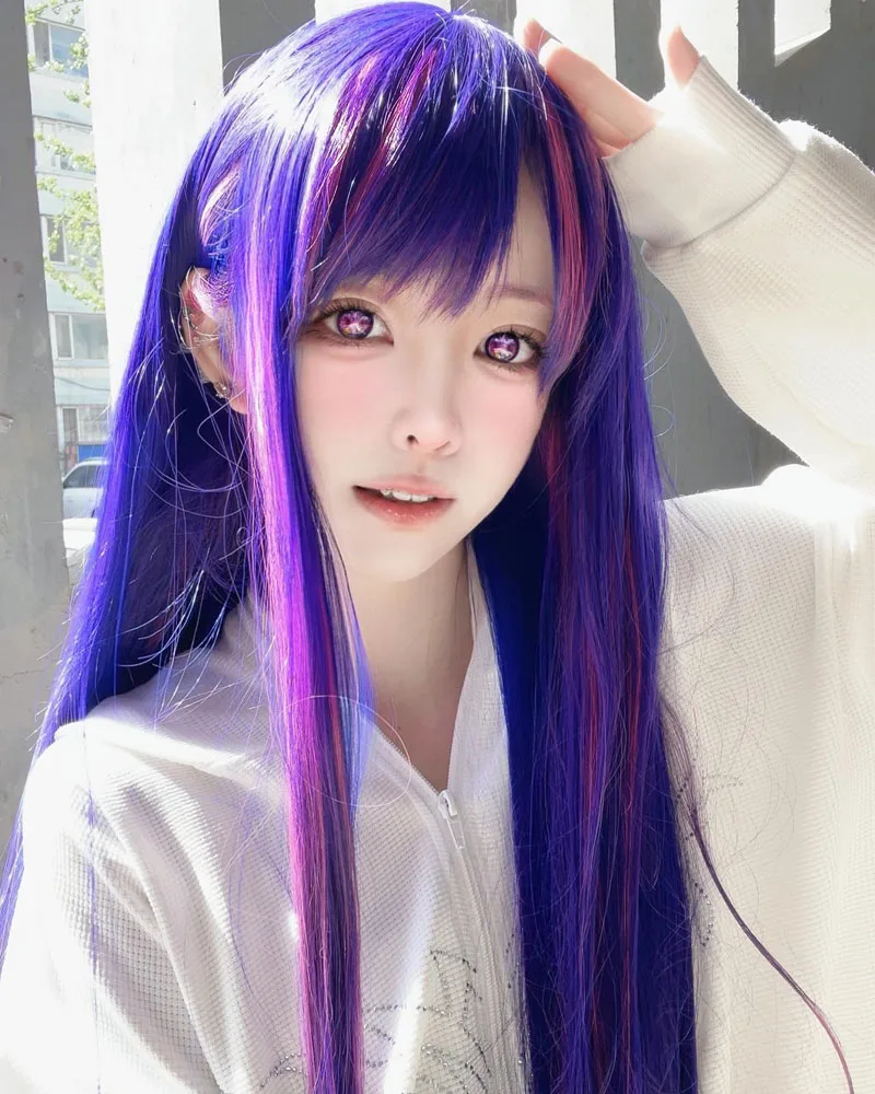 

Парик для косплея Oshi No Ko Hoshino Ai, длинные термостойкие синтетические волосы для косплея ИИ хошино, с шапочкой