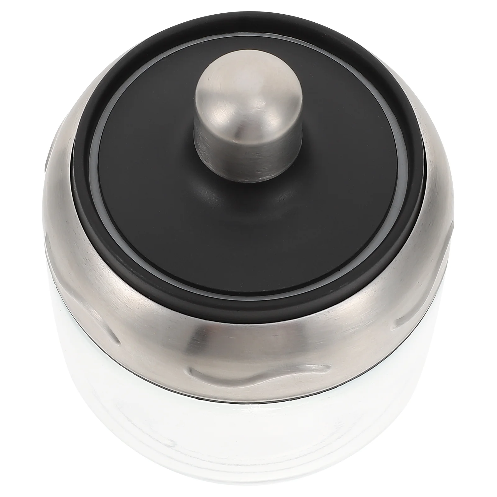 

Seasoning Condiment Bottle Salt Shaker Jars Container Storage Spoon Bbqpots Simple Pot Porcelain Dispenser Stainless Steel Sugar