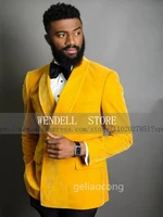 jacket pants mens velvet business formal wedding party tuxedo solid color warm jacket coat blazer sets