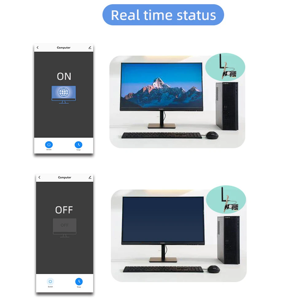 Tuya умный компьютер переключатель сброса мощности Wi-Fi модуль