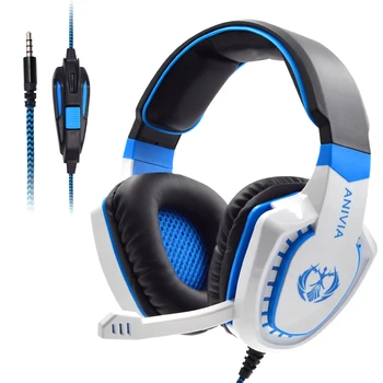Auriculares para videojuegos con aislamiento de ruido, audífonos con micrófono, Control de volumen, Sonido Envolvente de graves, videojuegos para PC PS4 PS5 1