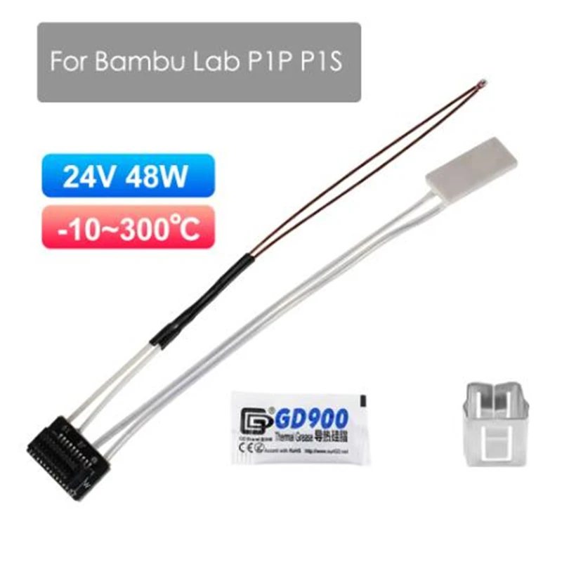 1 компл./3 компл. P1P P1S термисторный керамический картридж нагреватель для Bambu Lab P1