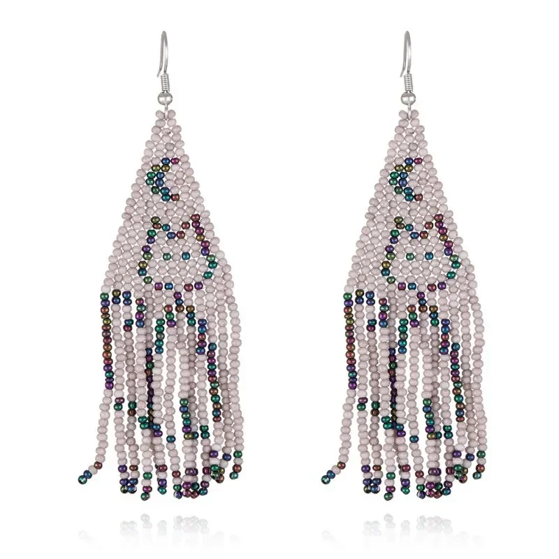 Серьги из рисовых бусин в стиле ретро модные минималистичные серьги с кошачьим