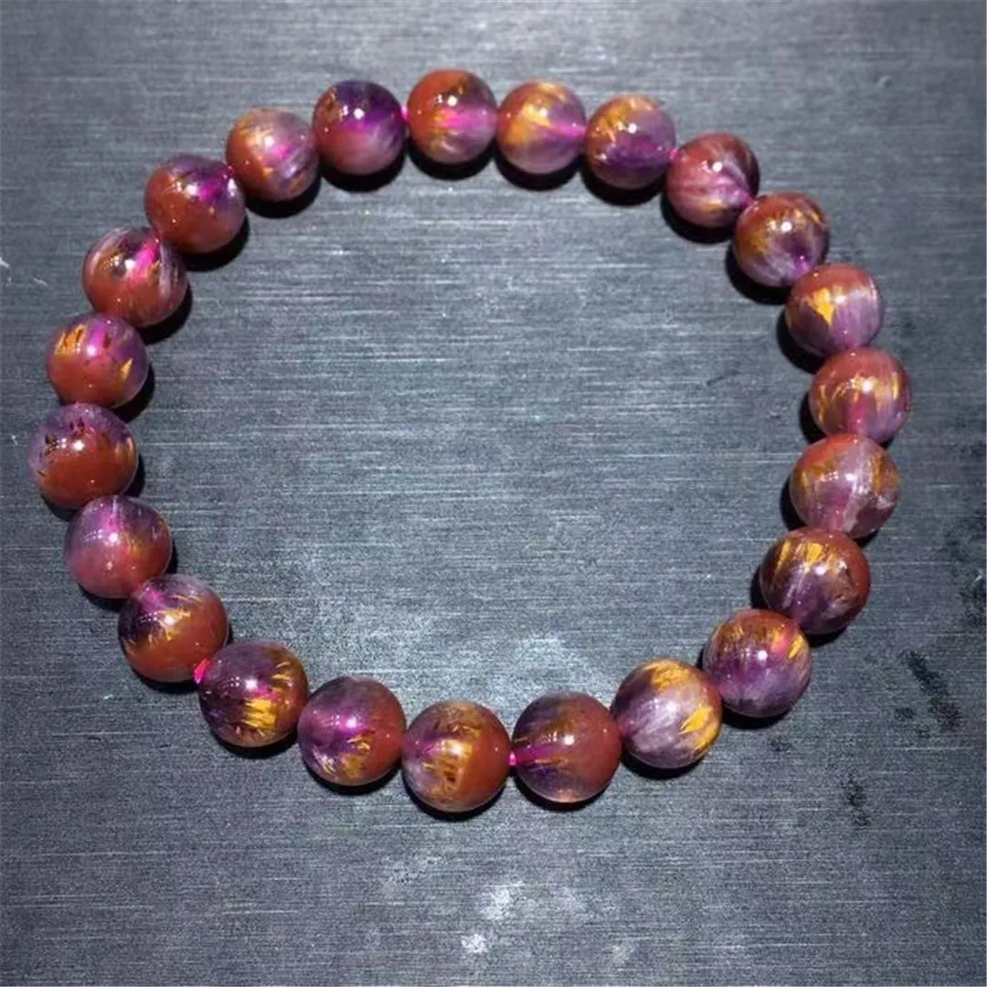 

8mm Natural Auralite 23 Quartz Bracelet For Women Lady Man Healing Gift Reiki Crystal Energy Beads Stone Strands Jewelry AAAAA