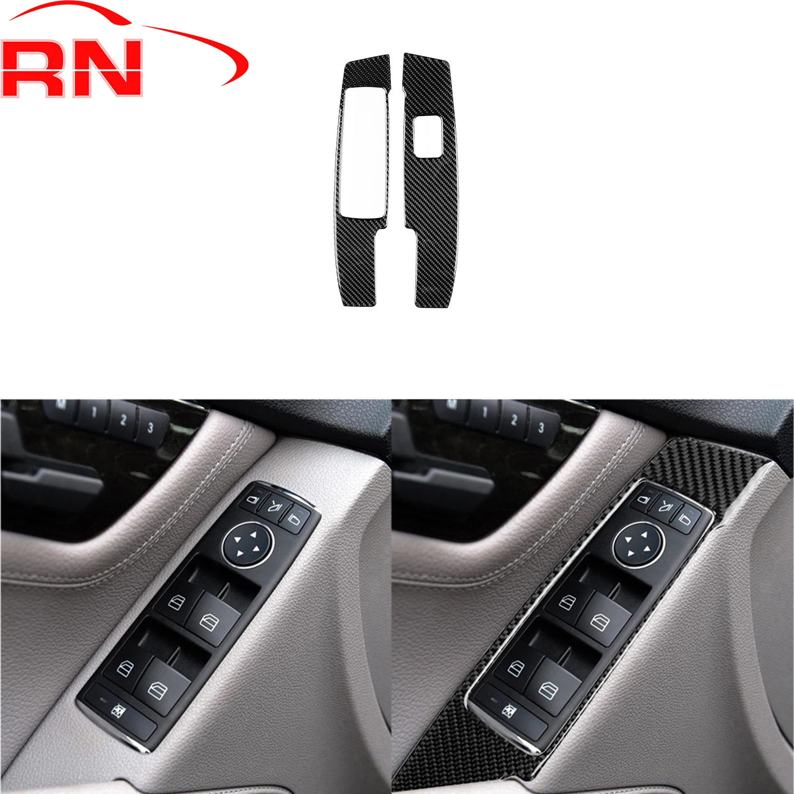 Для Mercedes-Benz C-Class W204 2007-2013 модификация из углеродного волокна крышка подъема окна