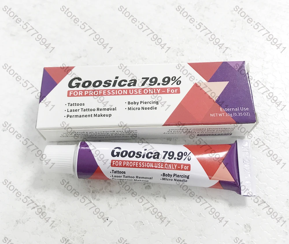79.9% Goosica Tattoo Cream Before Permanent makeup Body Eyebrow Eyeliner Lips 10g