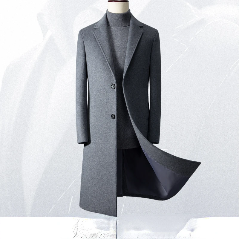 Осень-зима 2022 Мужская Новая деловая повседневная шерстяная куртка мужская