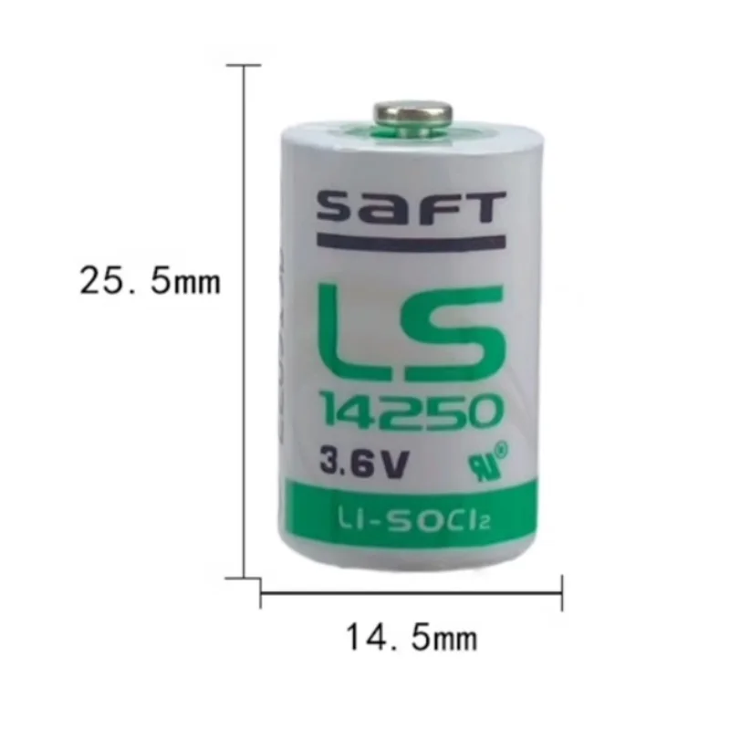 2 шт./лот SAFT LS14250 аккумулятор 1/2AA 3 6 В 1200 мАч для ПЛК с индивидуальной вилкой