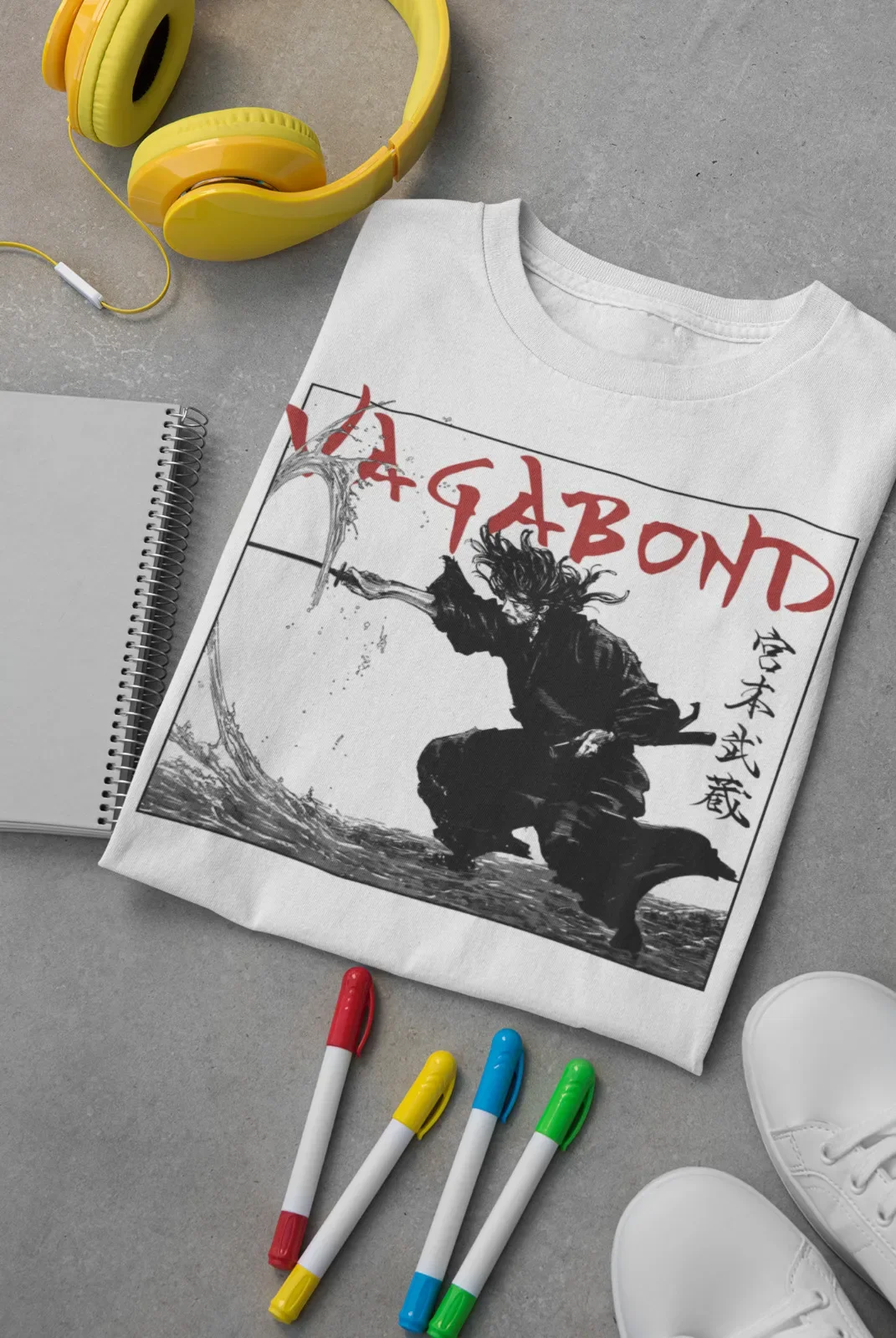 Новинка мягкая футболка унисекс Vagabond Musashi Miyamoto Matahachi honэкраном