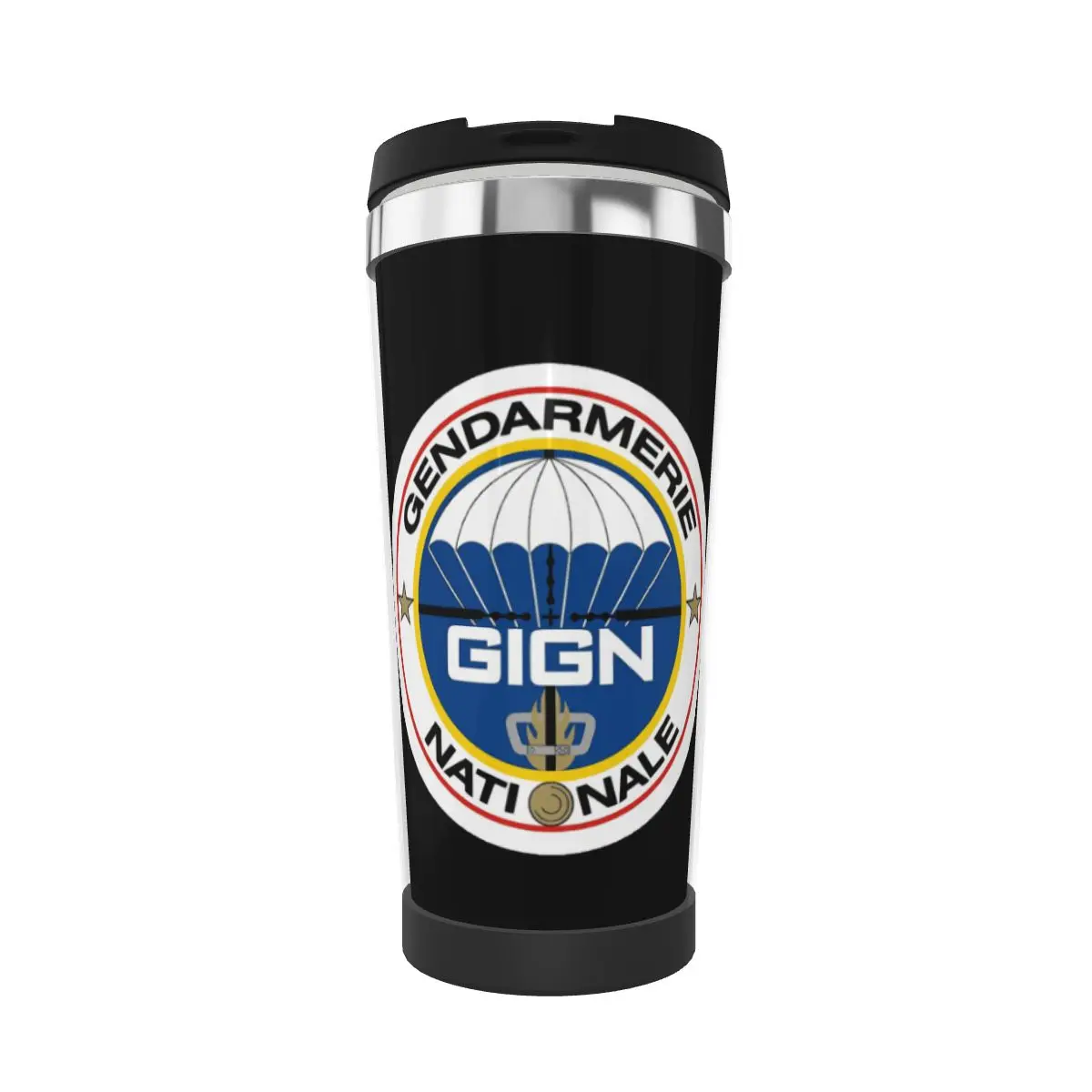 

Double Insulated Water Cup National Gendarmerie Intervention Group GIGN (France) Graphic Vintage coffee cups Vacuum flask Mug
