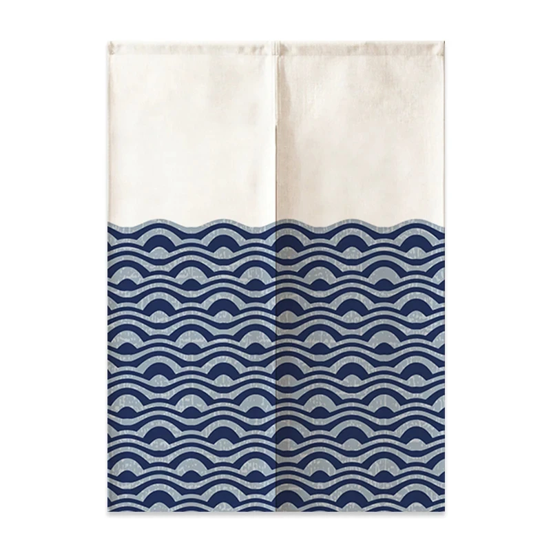 Японские волнистые вишневые дверные занавески Fuji перегородка для кухни