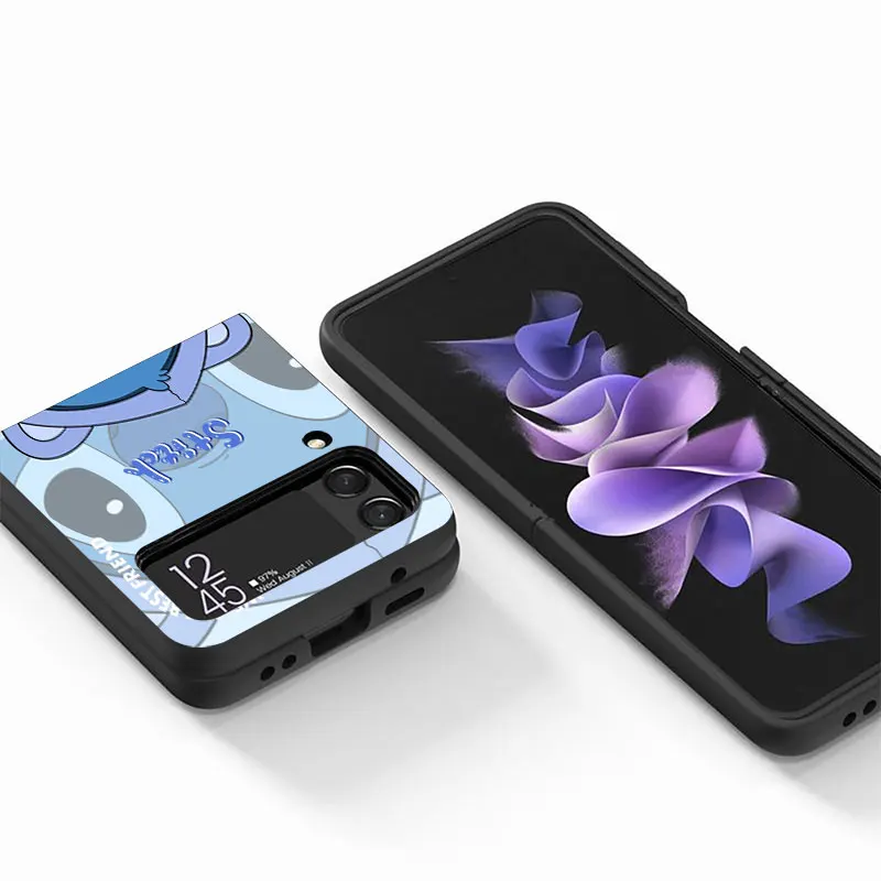 Чехол для Samsung Galaxy Z Flip 3 4 5G защита от падения жесткий Роскошный чехол телефона из