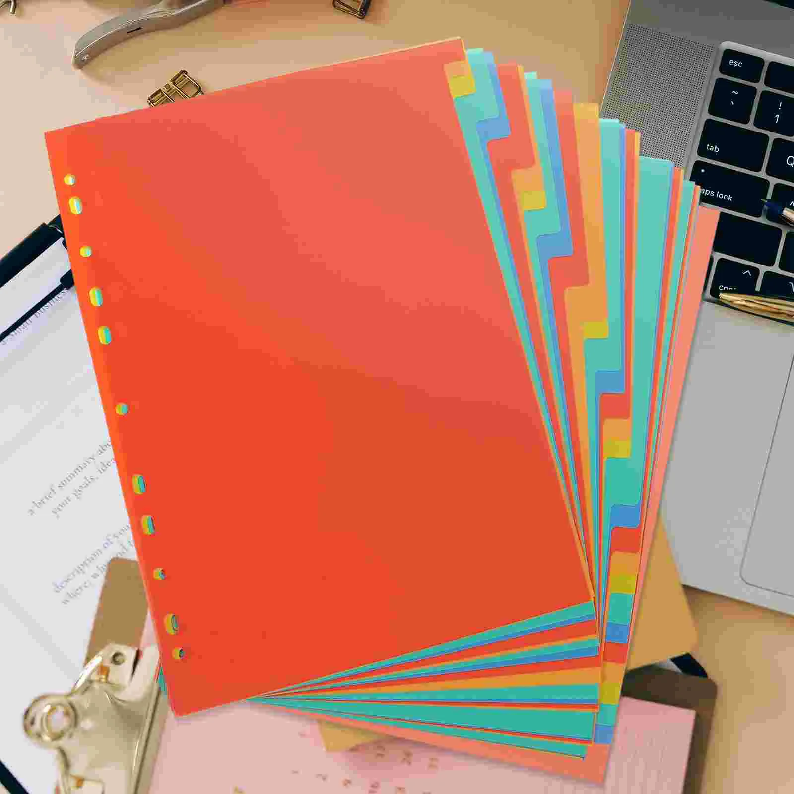 

Splitter Office Supply Plastic Page Divider Binder Parts Tab Dividers Notebook Supplies Indexing