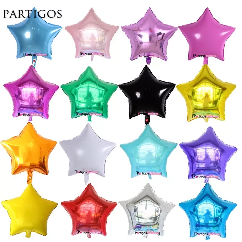 

10pcs/lot 18inch Star Balloon Inflatable Helium Baloon Wedding Birthday Christmas Party Decoration Globos Children Toy Gifts