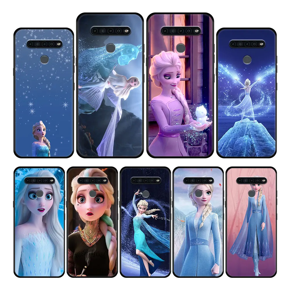 

Celular Coque Mobilephone For LG K61 K40 G6 G7 K40s K50s K41s K42 K50 K71 K51s K92 5G G8 Disney Frozen Elsa princess