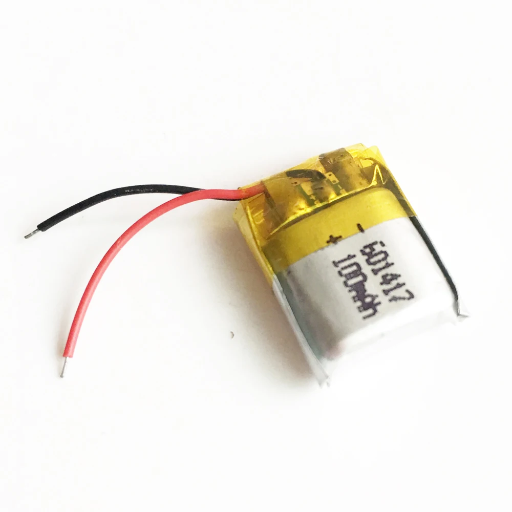

3.7V 100mAh Lipo Rechargeable Battery Lithium Polymer For MP3 Bluetooth Watch pen MID Headset Headphon Video Pen 601417