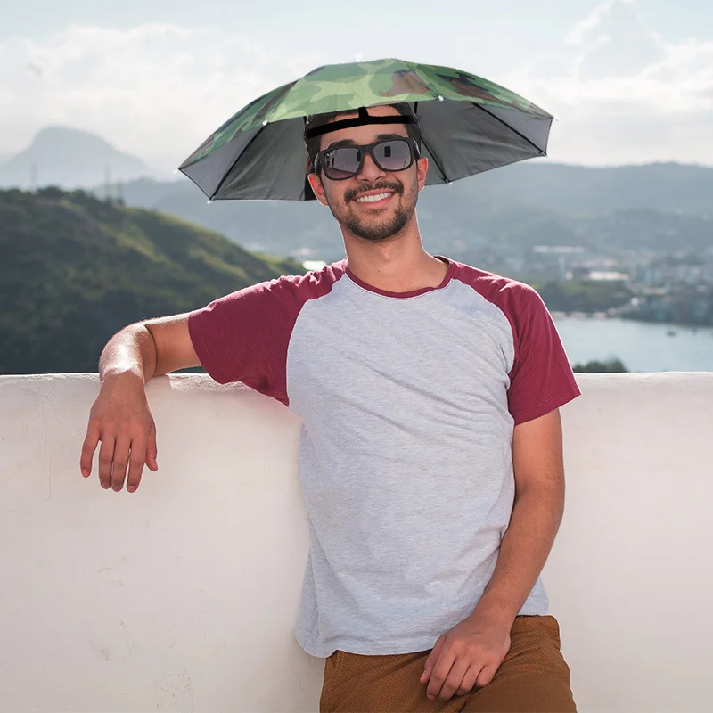 

Camouflage Fishing Hat Foldable Umbrella Outdoor Hiking Sun Ultraviolet-proof Golf Cap Fisherman Waterproof Camp Rash Guard Tool