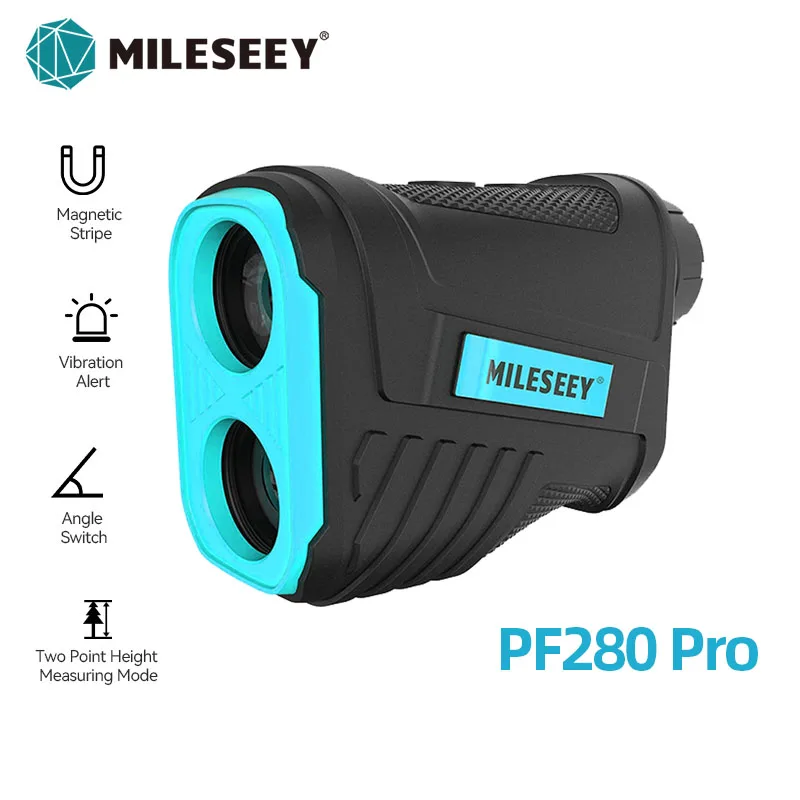 Mileseey Pf280 Pro Golf Laser Rangefinder 600m Telescopio Range Finder para Caça com Função de Vibração Faixa Magnética