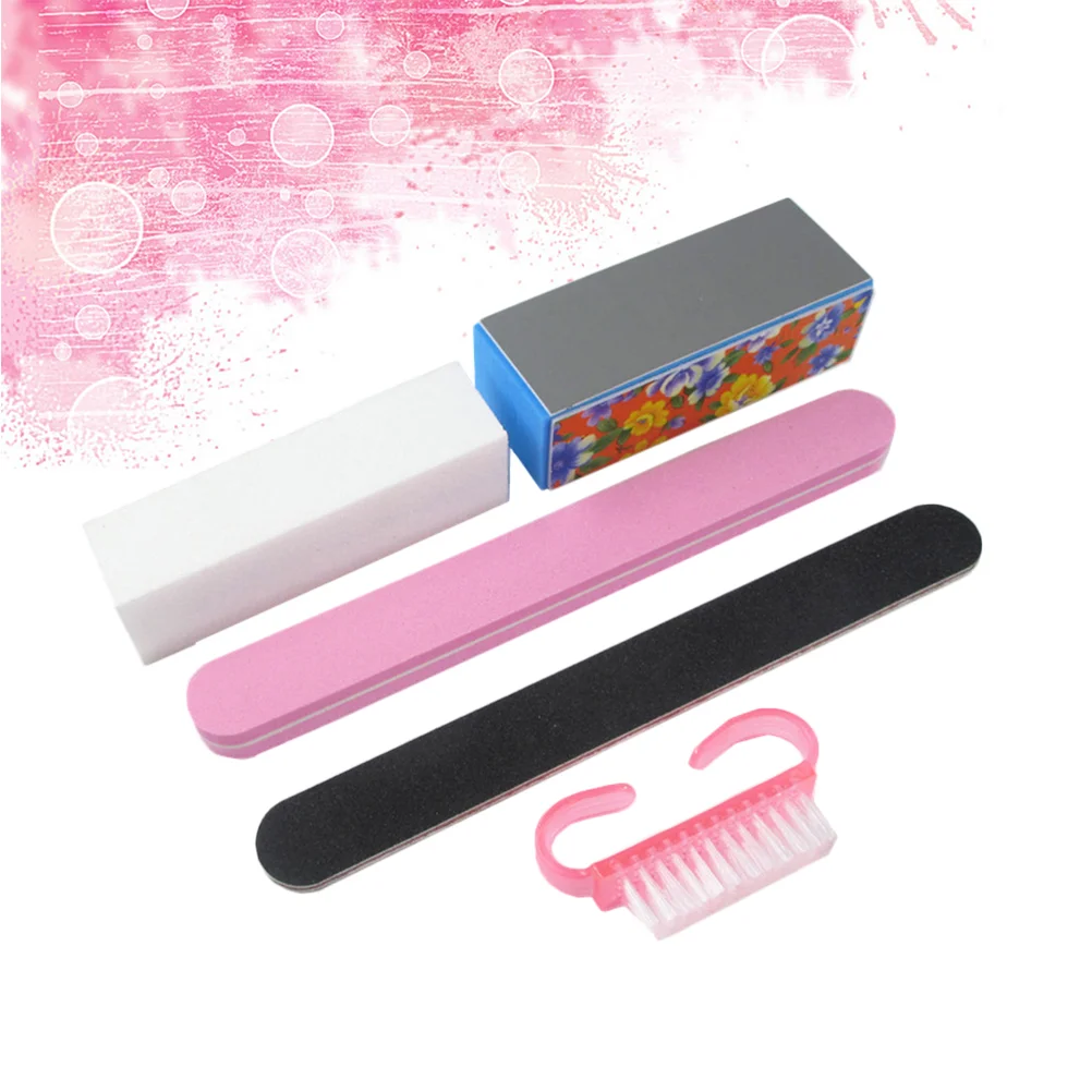 

Nail Files File Block Kit Manicure Board Buffer Set Care Pedicure Buffing Emery Sanding Toenail Brushfinger Trimming Cleaning