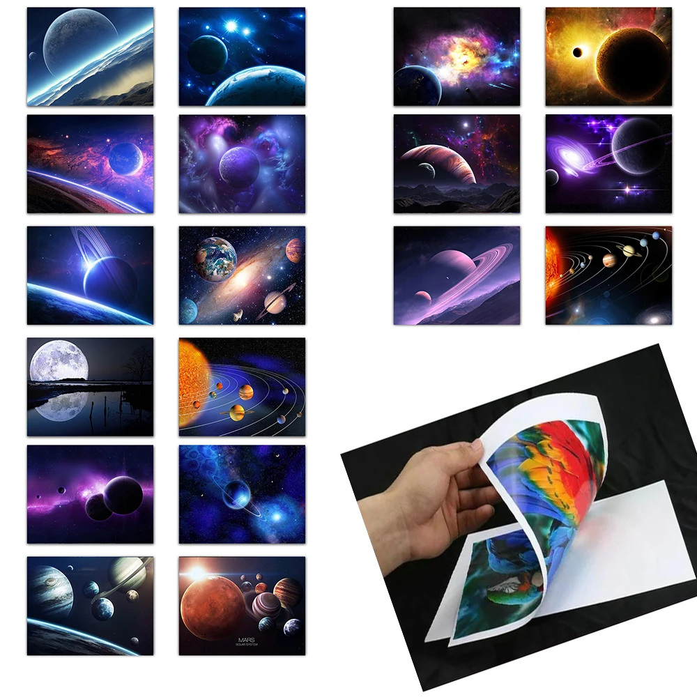 Космос звездное пространство галактика глянцевая бумага Современная солнечная