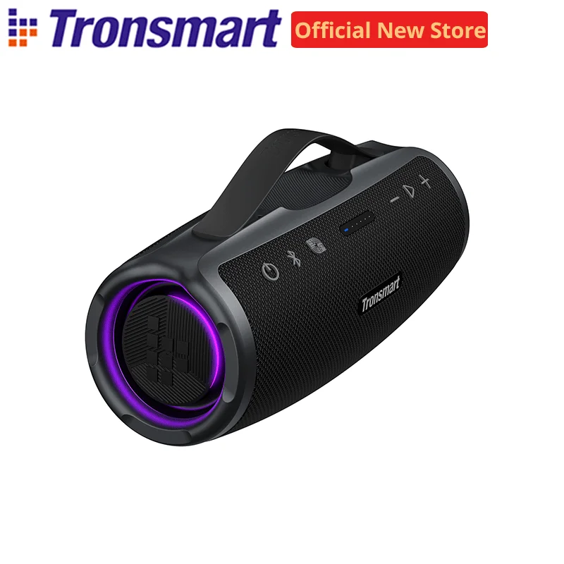 Фото Динамик Tronsmart Mirtune S100 Мощный Bluetooth-динамик мощностью 50 Вт, водонепроницаемость IPX7, выдвижная ручка, встроенный внешний аккумулятор №1
