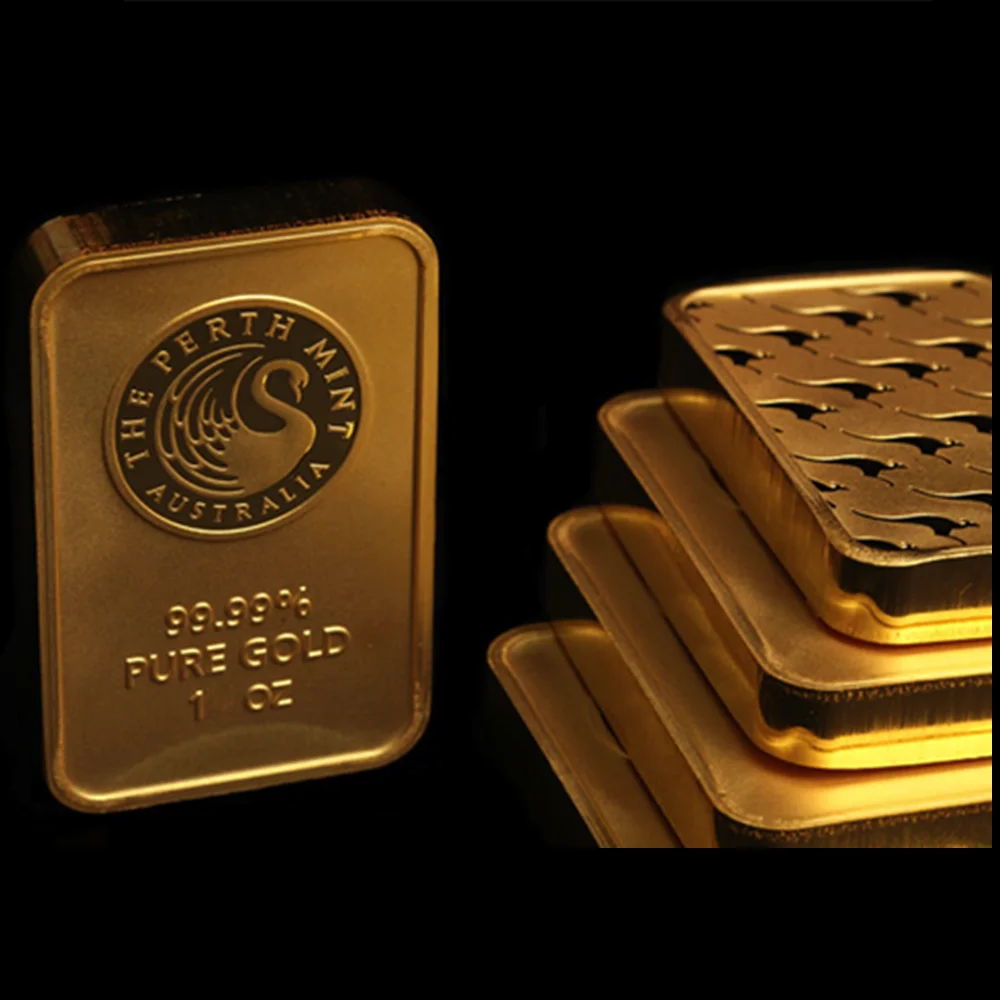 

1oz Australia Swiss Gold Bullion Bars 24k Gold Plated Kangaroo Gold Coin