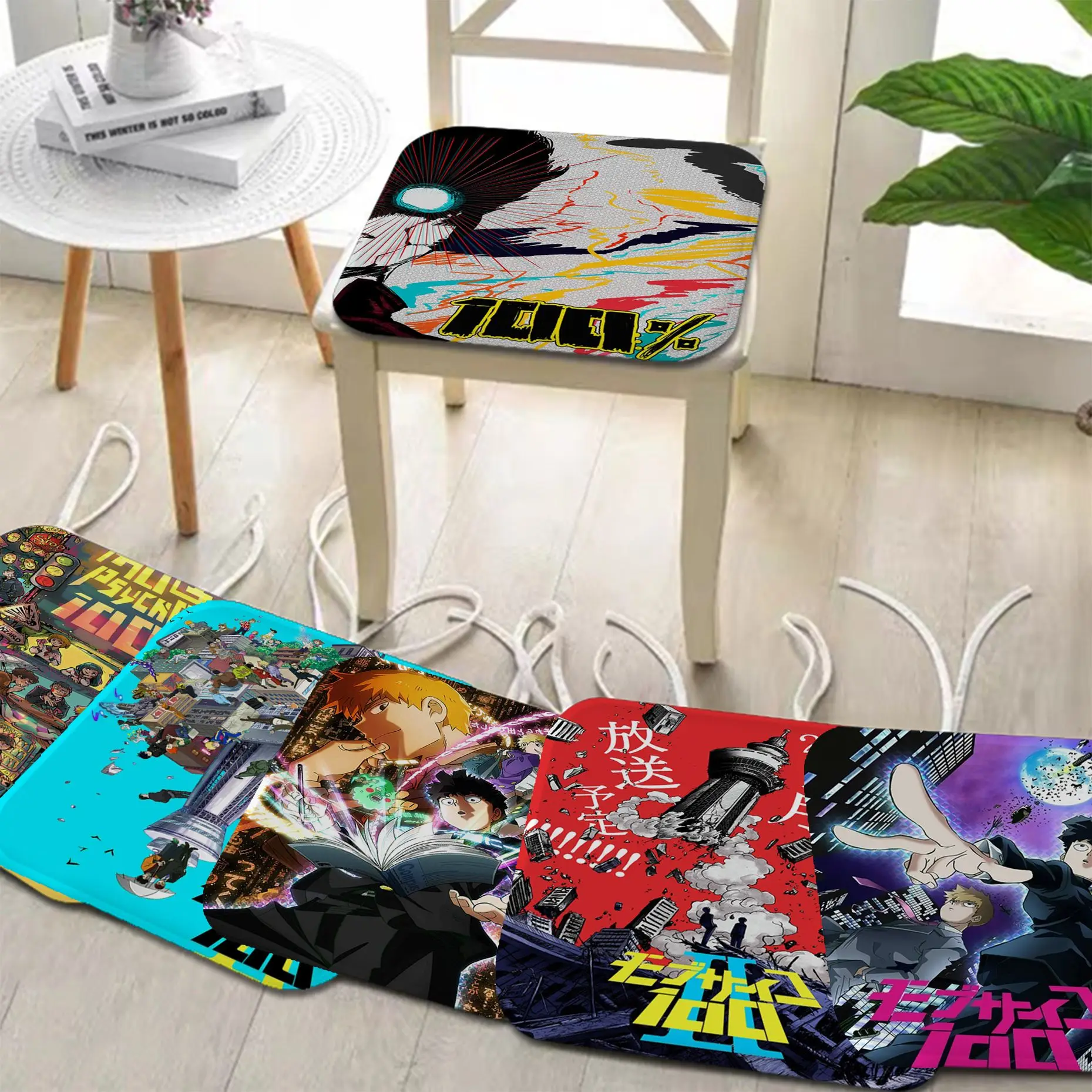 

Mob Psycho 100 Nordic Printing Dining Chair Cushion Circular Decoration Seat For Office Desk Sofa Cushion
