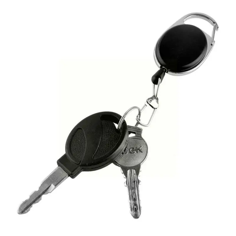 

Adjustable Telescopic Chain Spring Buckle Rope Outdoor Edc Outdoor Wire Security Anti-lost Ring Carabiner T K3o2