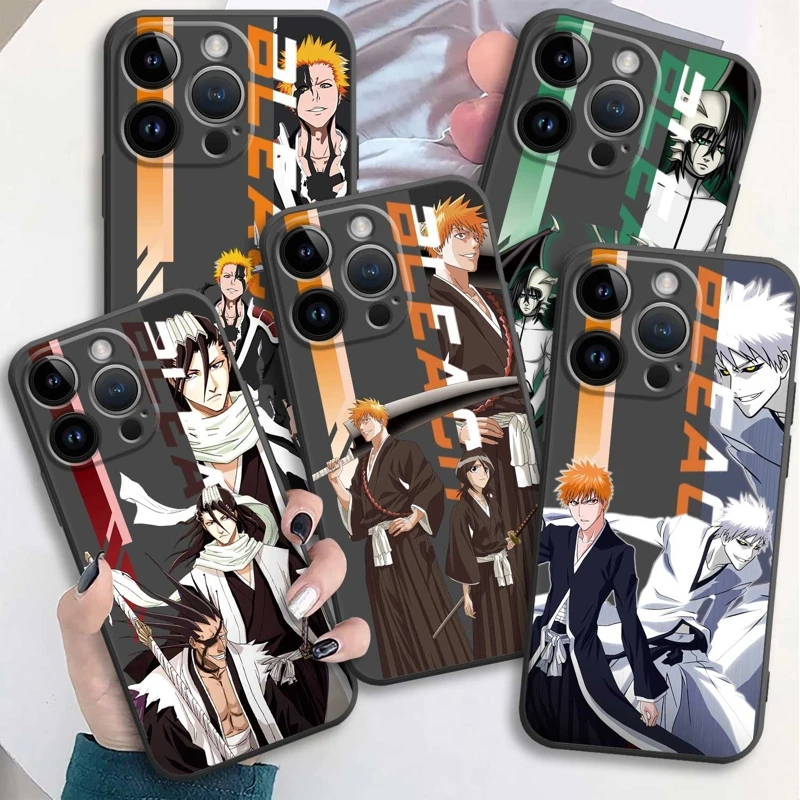Отбеливатель Аниме Ichigo Byakuya для iPhone 11 12 13 14 Pro Max XR X i12 i11 XS Mini Plus 12mini 13mini i13 i14 12pro, чехол