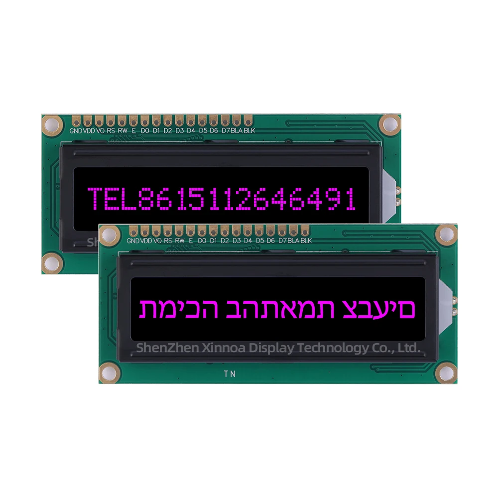 2 5-дюймовый BTN черный фильм зеленый текст 1601A ЖК-дисплей иврит символ LCM модуль