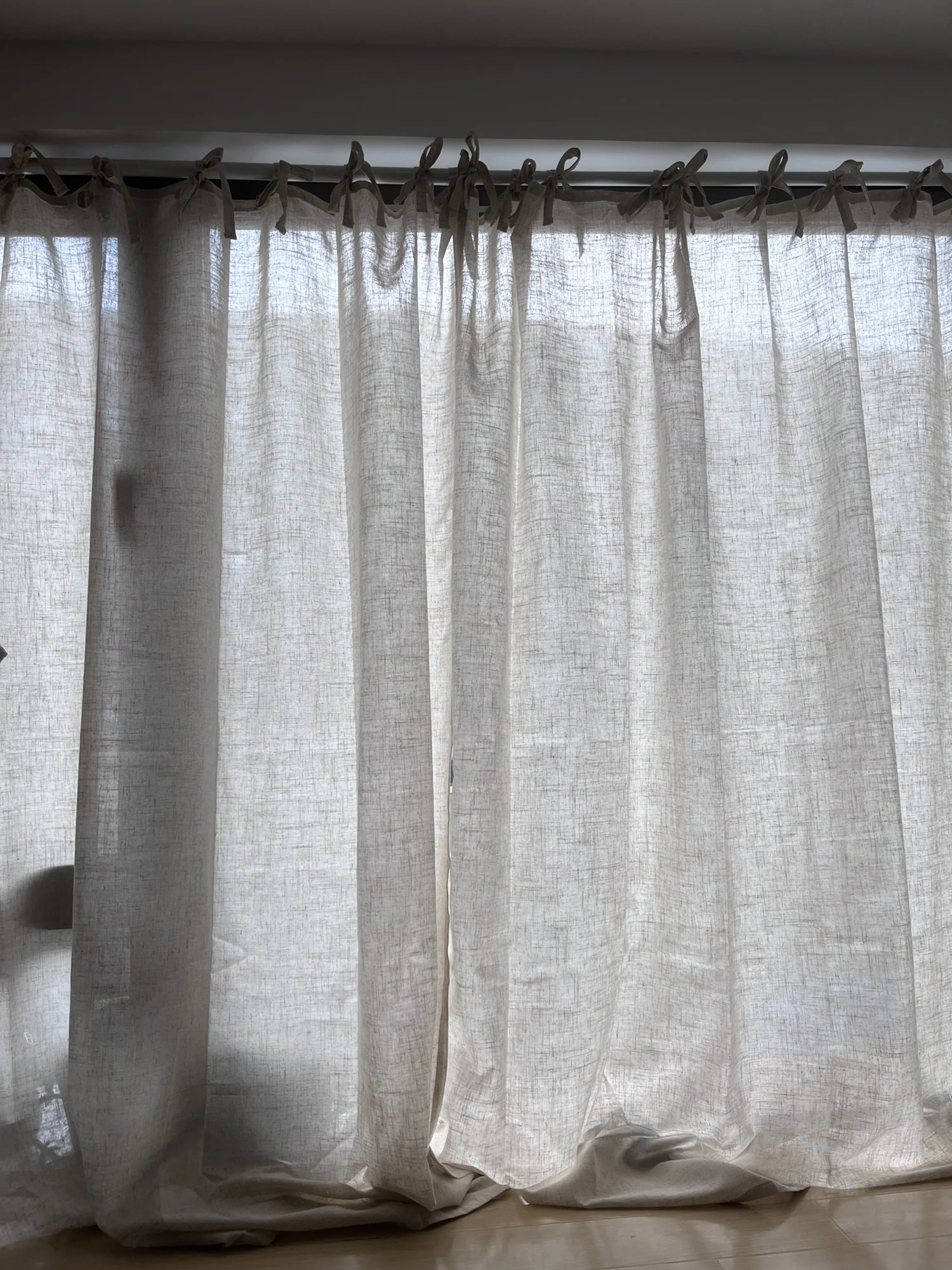 Занавески из натурального льна однотонные хлопковые льняные занавески для