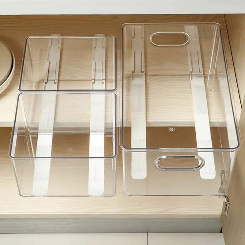 

Smooth Accessories Self-adhesive Drawer Basket Rail Storage Home Storage Closet Rails Rail Pullout 2pcs Pull Organizers Sliding