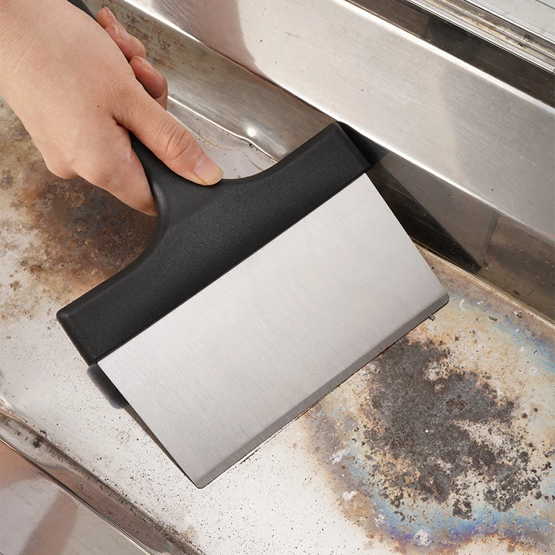 

Чистящая Щетка для гриля и барбекю из нержавеющей стали, чистящий инструмент, скребок для очистки Teppanyaki, кухонные принадлежности