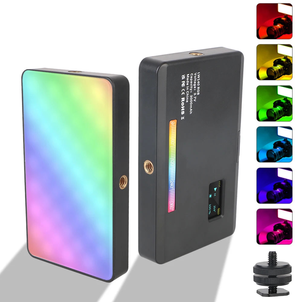 

2500K-9000K портативная фотолампа планшетов 3000mAh LW140 RGB для фотосъемки