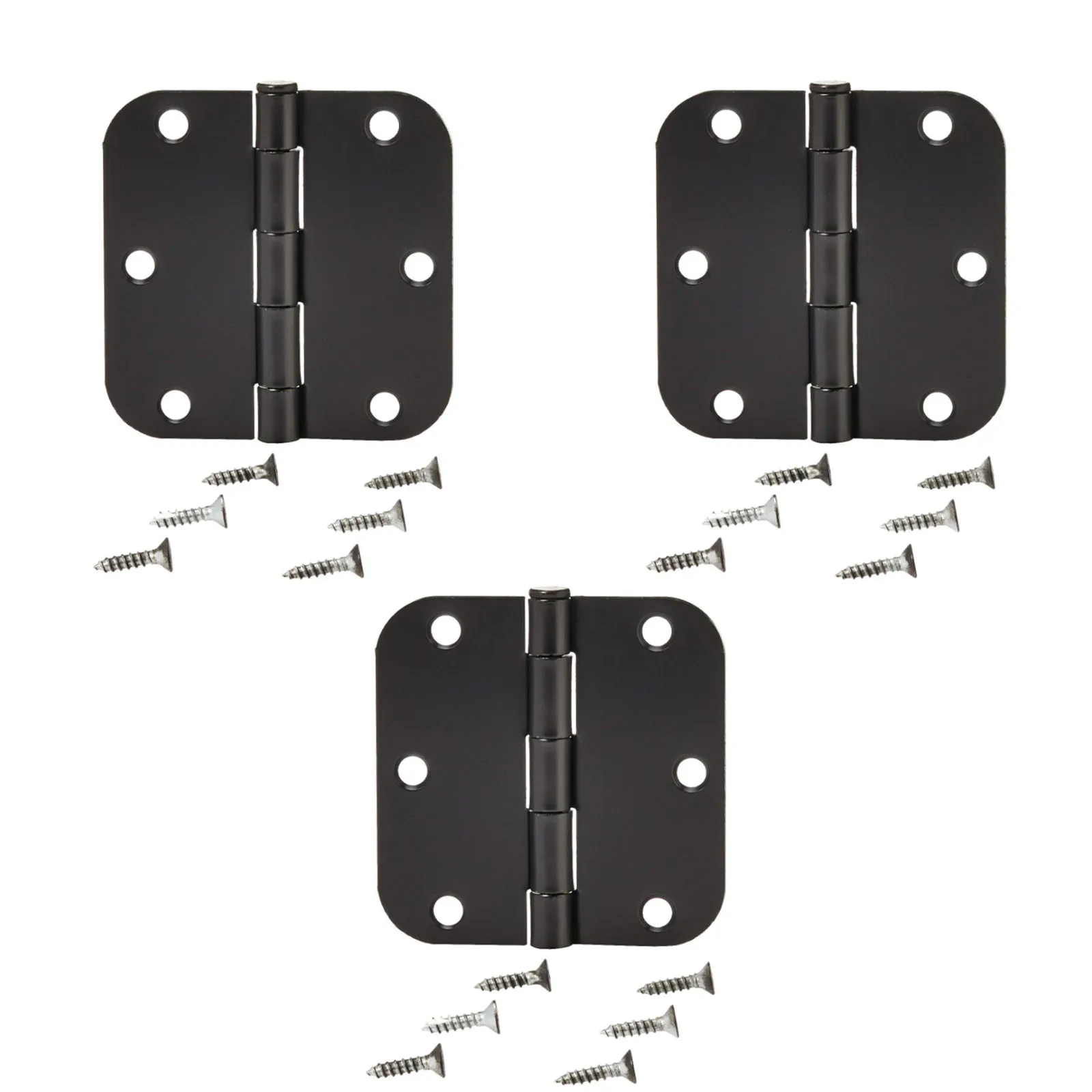 

Brand New Door Hinge Tools 3.54x1.97x0.59 Inches 4-inch Interior Door Matte Black Plastic Rounded Stainless Stee