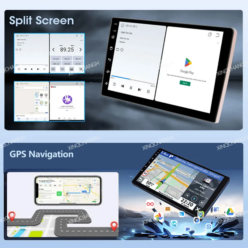Фото Автомобильный радиоприемник Android 15 для Suzuki Swift 2017-2021 Carplay Auto 4G LTE 5G WIFI BT 2DIN Мультимедийный видеоплеер QLED Головное устройство GPS №4