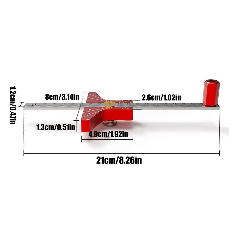Линейка для прецизионного рисования. прецизионной маркировки. Т-образная