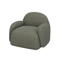 contemporary simple design leisure lounge sofa chair apartment nordic small lazy sofa couch olive green
