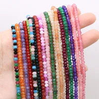 2x4mm natural crystals stone beads colorful small round loose spacer beads for jewelry making diy bracelets necklace accessories