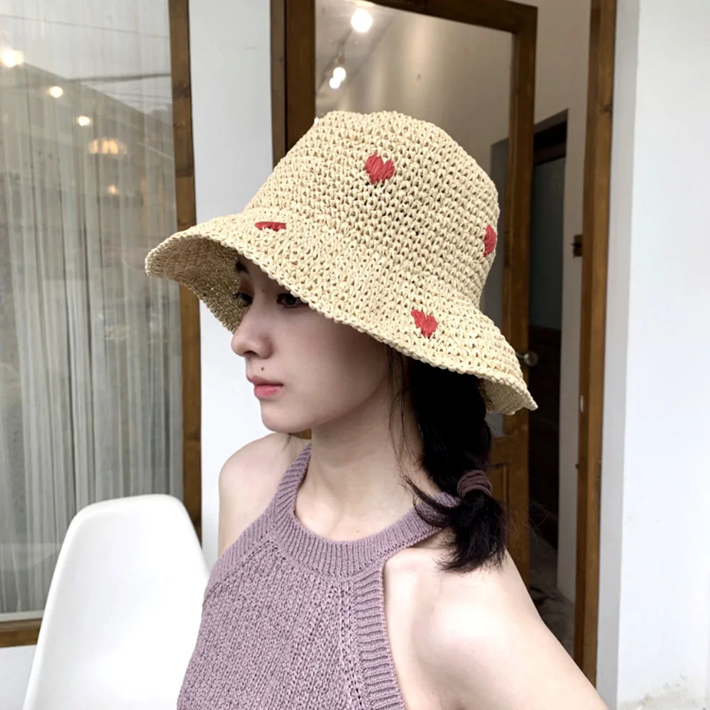 Шляпа Женская двусторонняя с бантом элегантная Панама из мягкой ткани в стиле