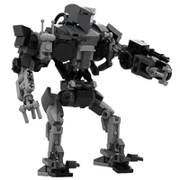 moc c7816 robo cain 1990 american sci fic movie police mecha robot assembled brick model mechanical toy for aldult kids gift