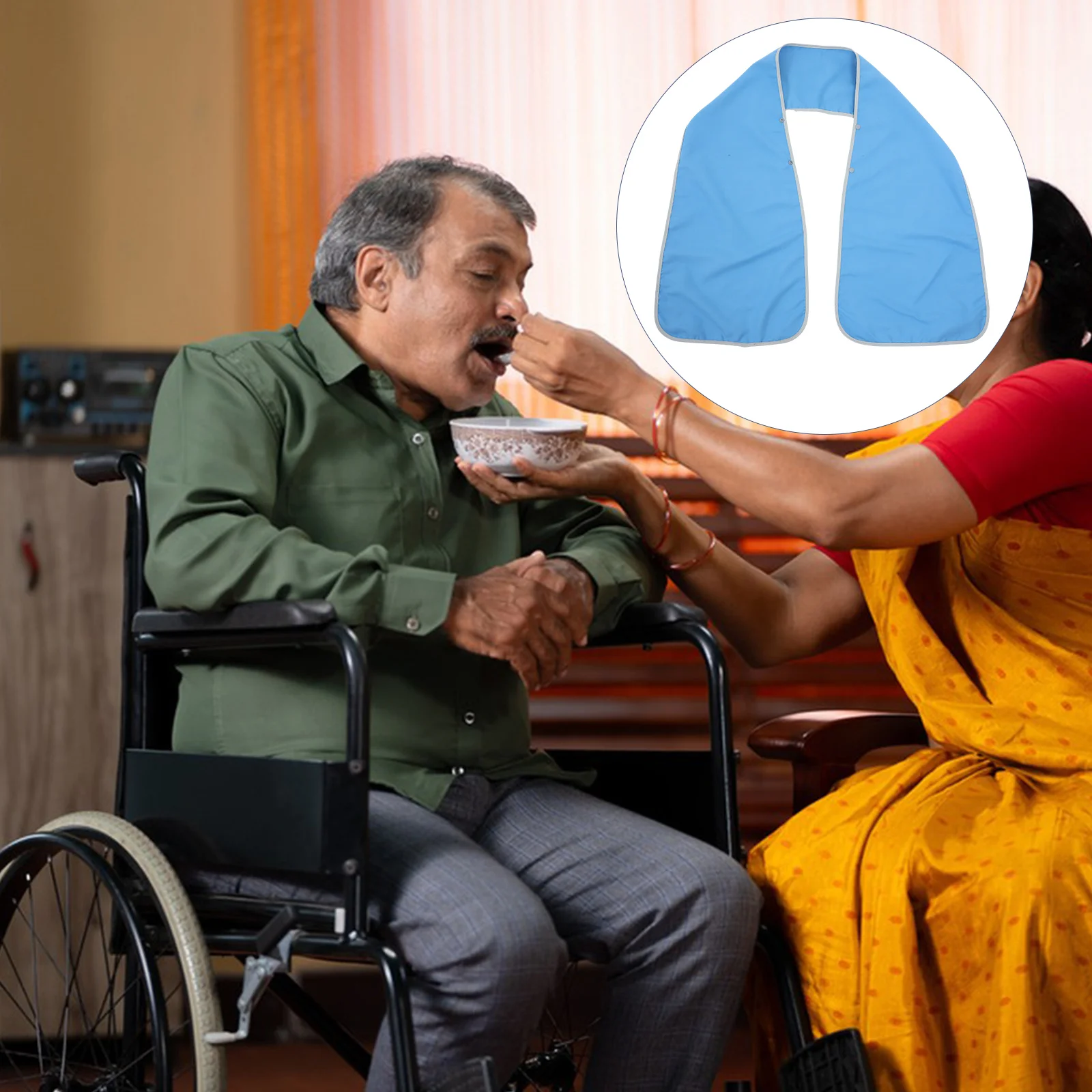 Нагрудник шарф чистящее средство барьерный фартук защита одежды для пожилых